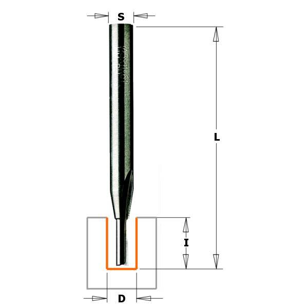 Фреза пазова для ущільнювача СМТ 4 мм, хвостовик 6мм
