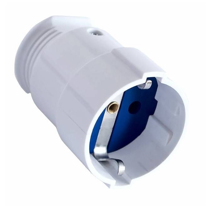 Гніздо RIGHT HAUSEN STANDARD штепсельне з/з біле