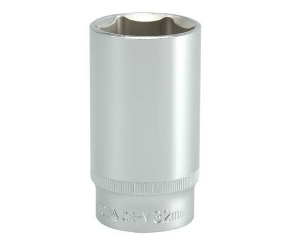 Головка 6-гранна довга YATO, з квадром. 1/2", М=32 мм, L=76 мм, [10/20/40]