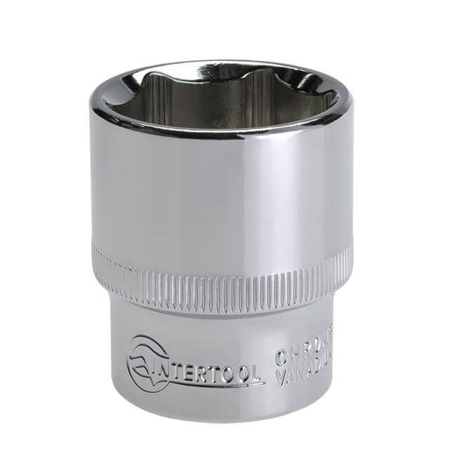 Головка шестигранна 1/2", 27×42 мм, Cr-V, STORM INTERTOOL ET-0027