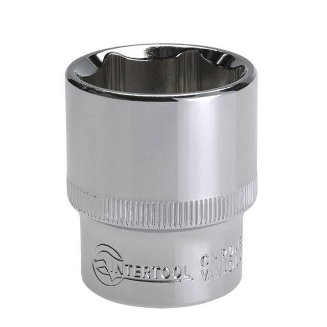 Головка шестигранна 1/2", 27×42 мм, Cr-V, STORM INTERTOOL ET-0027