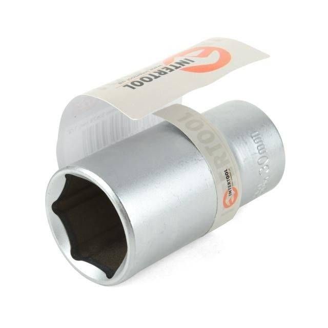 Головка шестигранна подовжена 1/2", 30×78 мм, Cr-V, STORM INTERTOOL ET-0130