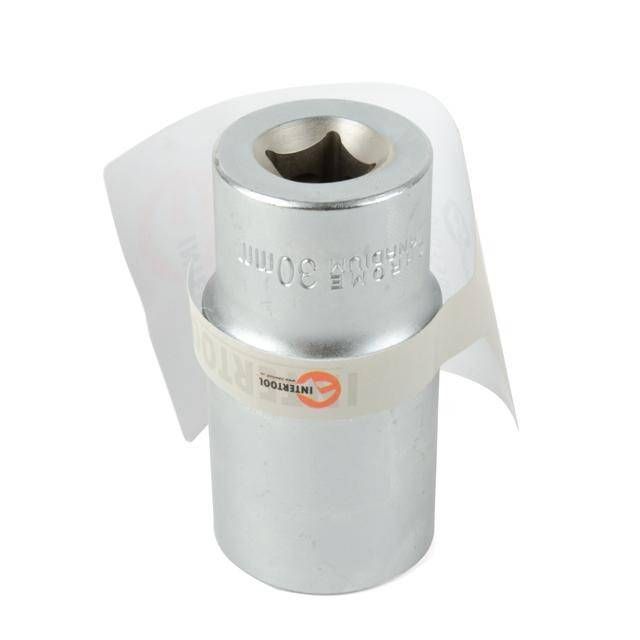 Головка шестигранна подовжена 1/2", 30×78 мм, Cr-V, STORM INTERTOOL ET-0130