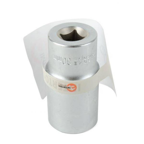 Головка шестигранна подовжена 1/2", 30×78 мм, Cr-V, STORM INTERTOOL ET-0130