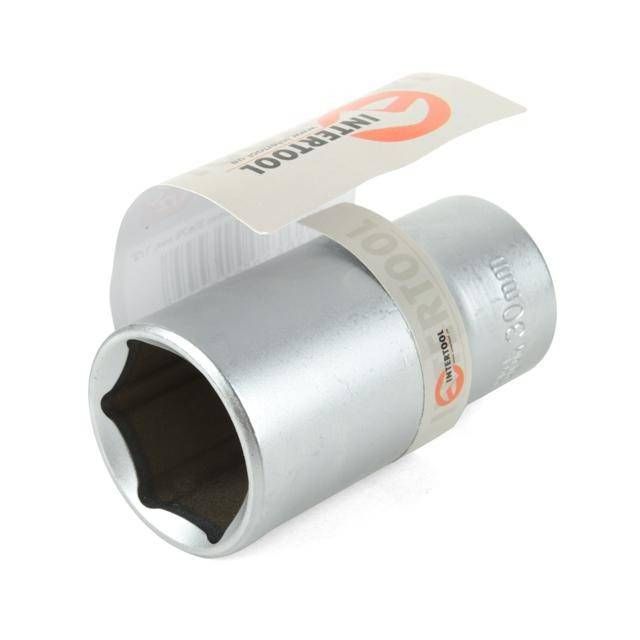Головка шестигранна подовжена 1/2", 30×78 мм, Cr-V, STORM INTERTOOL ET-0130