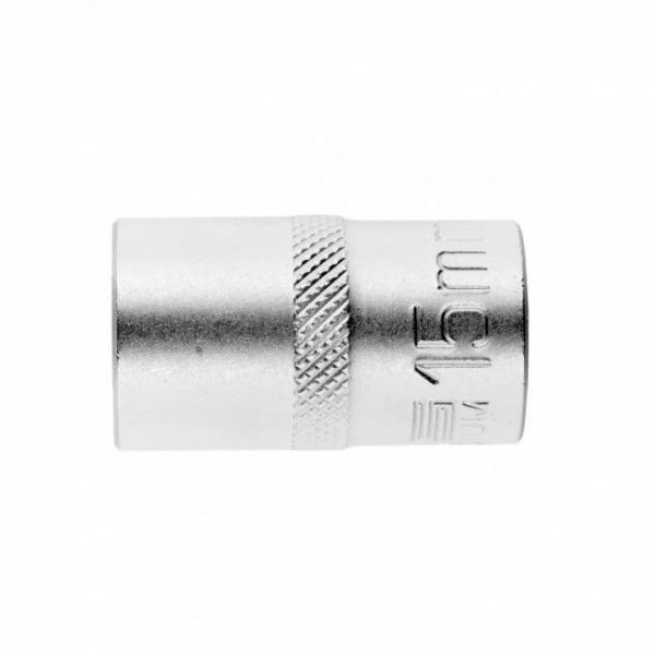 Головка торцевая, 15 мм, 12-гранная, CrV, под квадрат 1/2, хромированная Stels Головка торцевая, 15 мм, 12-гранная, CrV, под квадрат 1/2, хромированная Stels