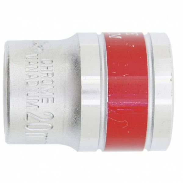 Головка торцева, 20 мм, 6-гранна, CrV, під квадрат 1/2", хромована MTX MASTER Головка торцева, 20 мм, 6-гранна, CrV, під квадрат 1/2", хромована MTX MASTER
