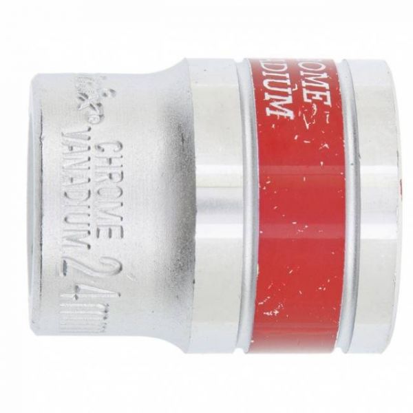 Головка торцева, 23 мм, 6-гранна, CrV, під квадрат 1/2", хромована MTX MASTER Головка торцева, 23 мм, 6-гранна, CrV, під квадрат 1/2", хромована MTX MASTER