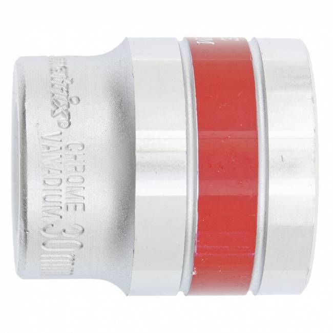 Головка торцева, 30 мм, 6-гранна, CrV, під квадрат 1/2", хромована MTX MASTER