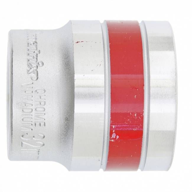 Головка торцева, 32 мм, 6-гранна, CrV, під квадрат 1/2", хромована MTX MASTER