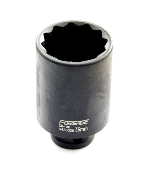 Головка ударная глубокая 1/2" 12 гр. 36мм. L85мм. FORCE