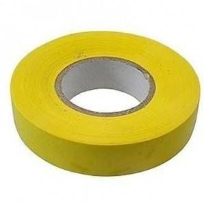 Стрічка ПВХ 15 мм х 10 м, жовта, СІБРТЕХ
