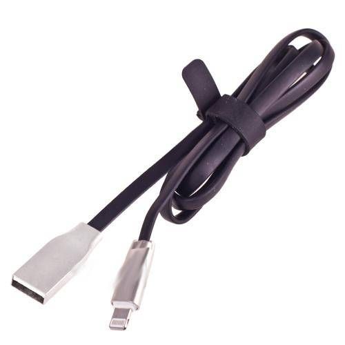 Кабель VOIN VC-005BK USB-Lightning 1m black с индикатором