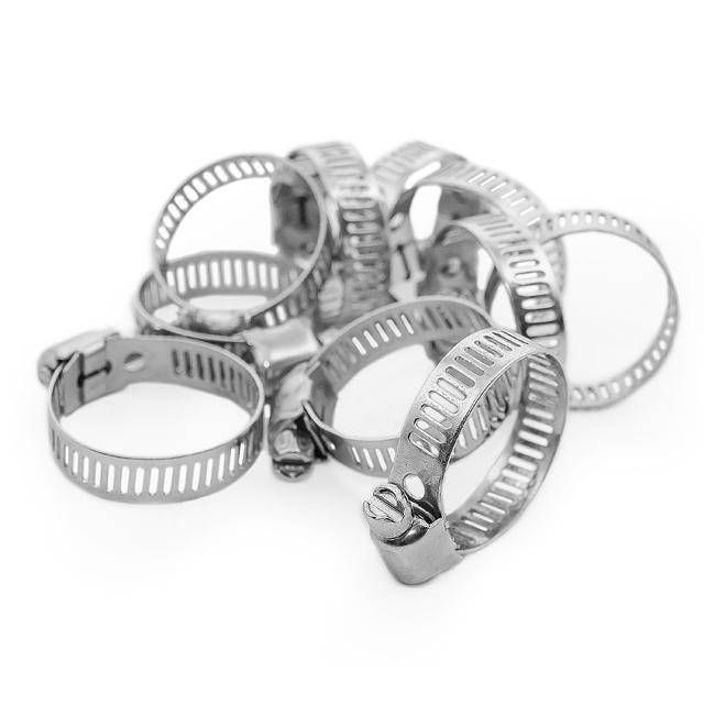 Хомут сталевий оцинкований, 8 мм, Ø - 14-27 мм INTERTOOL TC-0014