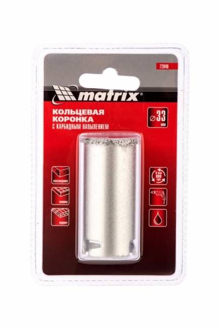 Кільцева коронка з карбідним напиленням, 33 мм, MTX