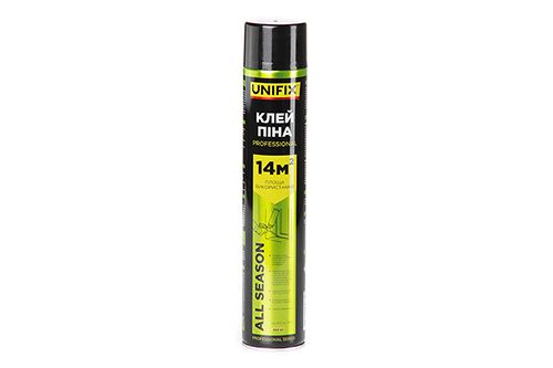 Клей-піна професійна 850мл 14м² UNIFIX