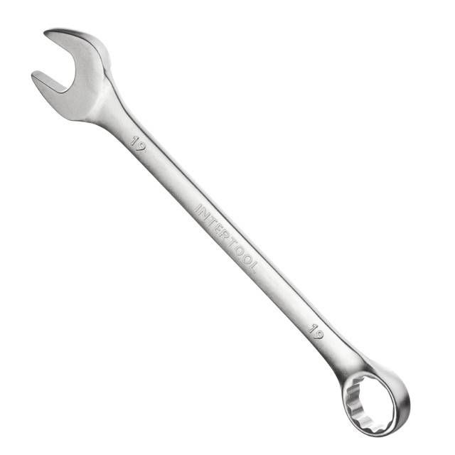 Ключ комбінований 19мм Cr-V INTERTOOL HT-1219