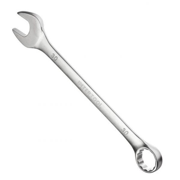 Ключ комбінований 30мм Cr-V INTERTOOL HT-1230