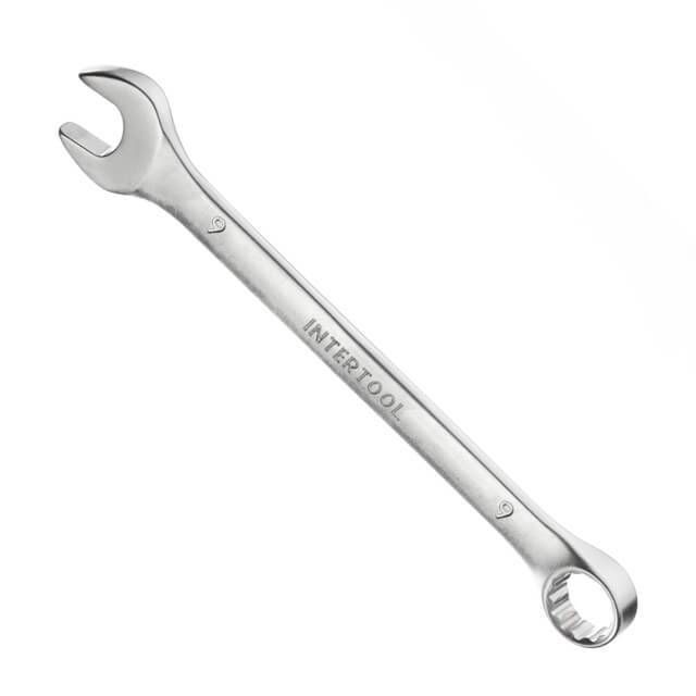 Ключ комбінований 9мм Cr-V INTERTOOL HT-1209
