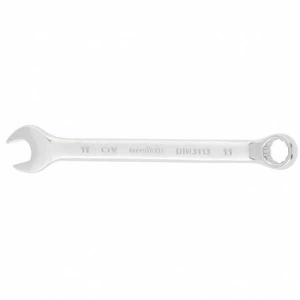 Ключ комбінований 11 мм, CrV, полірований хром, MTX