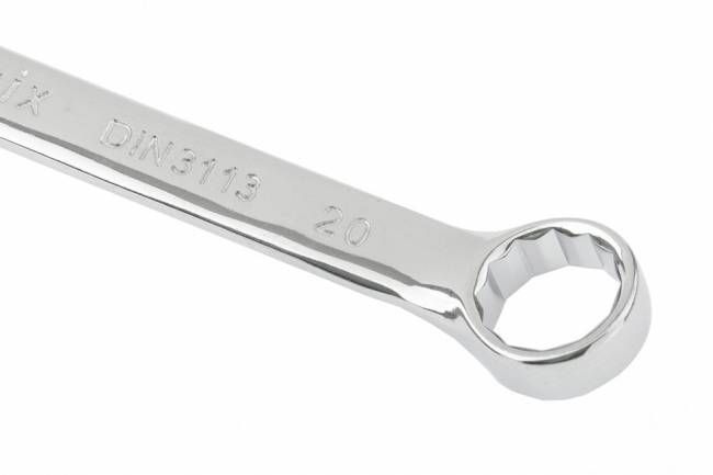 Ключ комбінований 20 мм, CrV, полірований хром, MTX