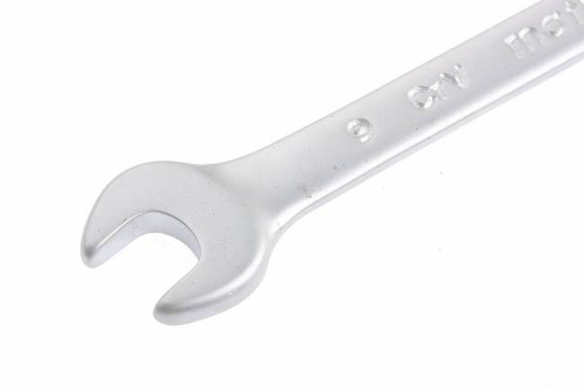 Ключ комбінований 9 мм, CrV, матовий хром, MTX