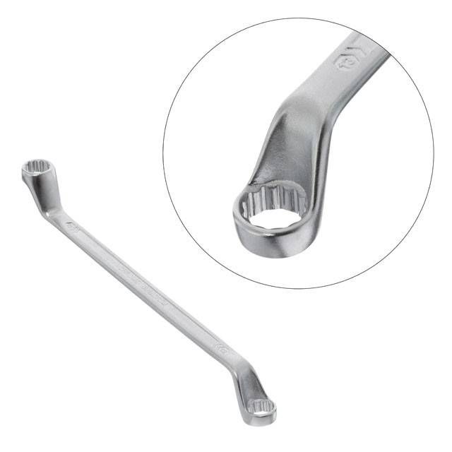 Ключ накидний 12-13 мм, STORM, Cr-V, покриття сатин-хром INTERTOOL XT-1212