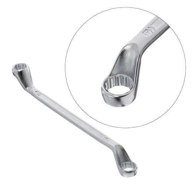 Ключ накидний 16-17 мм, STORM, Cr-V, покриття сатин-хром INTERTOOL XT-1216