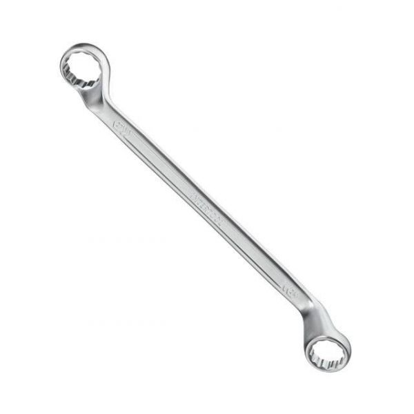 Ключ накидний 24х27 мм CrV, покриття сатин-хром PROF DIN3113 INTERTOOL XT-1224