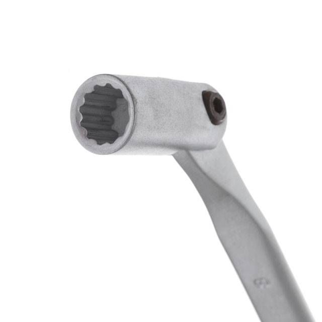 Ключ ріжково-накидний шарнірний 8 мм, CrV, покриття сатин-хром INTERTOOL XT-1408