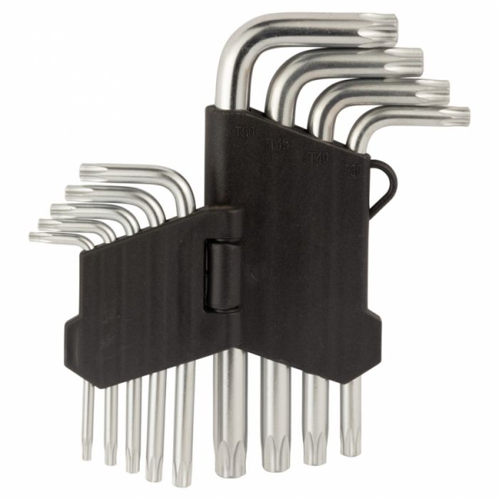Ключі TORX 9шт T10-T50 CrV (короткі з отвором) Sigma (4022211)