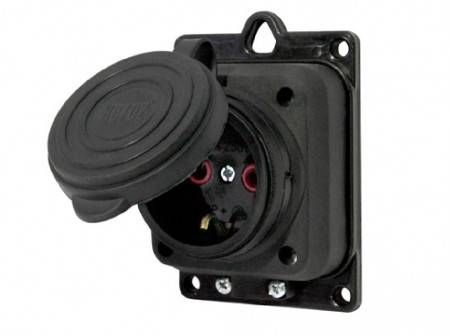 Колодка каучукова 1 гніздо зазем.з кришкою/32/128