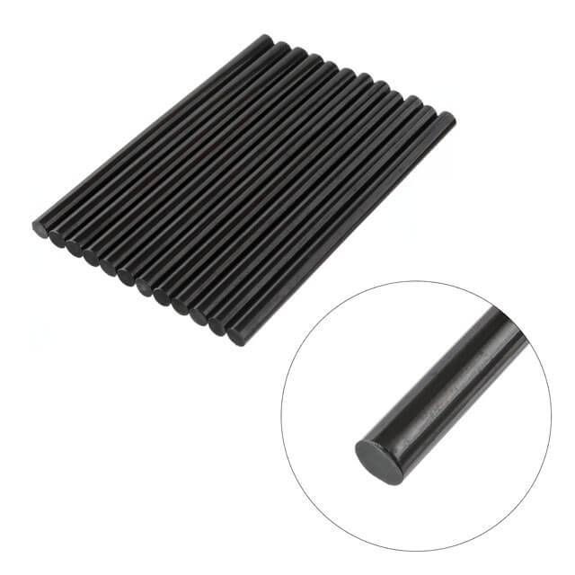 Комплект клейових стрижнів чорних, 11,2×200 мм, 12 шт. INTERTOOL RT-1023