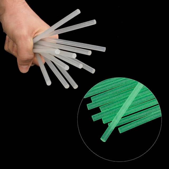 Комплект клейових стрижнів флуоресцентних, 7,4×200 мм, 12 шт. INTERTOOL RT-1040