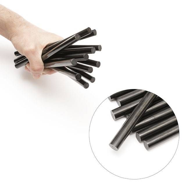 Комплект клейових стрижнів чорних, 11,2×200 мм, 12 шт. INTERTOOL RT-1023