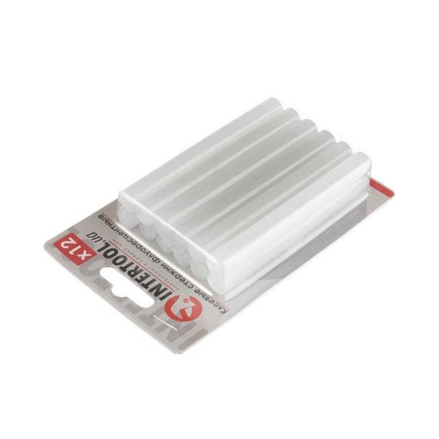 Комплект клейових стрижнів флуоресцентних, 11,2×100 мм, 12 шт. INTERTOOL RT-1037