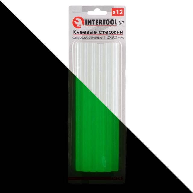 Комплект стрижнів клейових флуоресцентних 11,2*200 мм, 12 од. INTERTOOL RT-1038