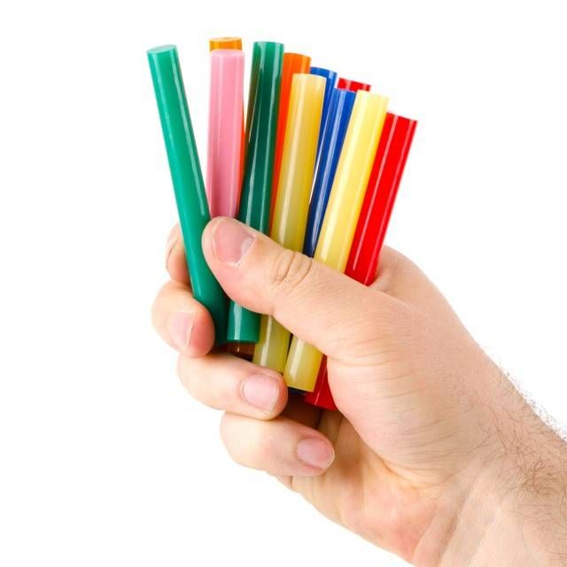 Комплект клейових стрижнів кольорових, 11,2×100 мм, 12 шт. INTERTOOL RT-1027