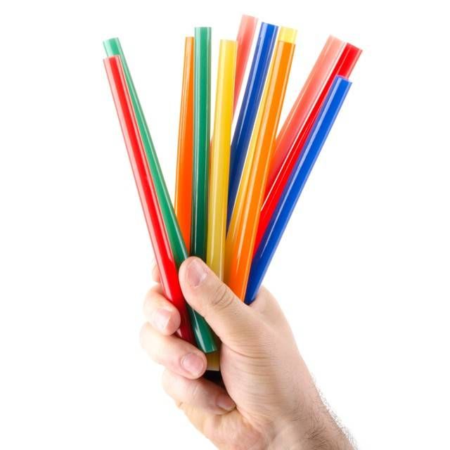 Комплект клейових стрижнів кольорових, 11,2×200 мм, 12 шт. INTERTOOL RT-1028