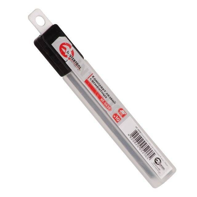 Комплект лез сегментних, 9 мм, 10шт. INTERTOOL HT-0520