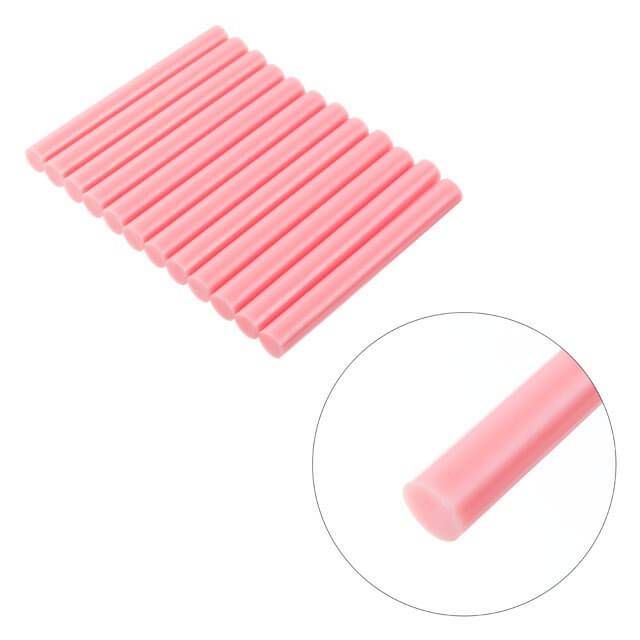 Комплект клейових стрижнів рожевих, 11,2×100 мм, 12 шт. INTERTOOL RT-1045