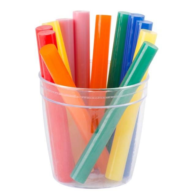 Комплект клейових стрижнів кольорових, 11,2×100 мм, 12 шт. INTERTOOL RT-1027