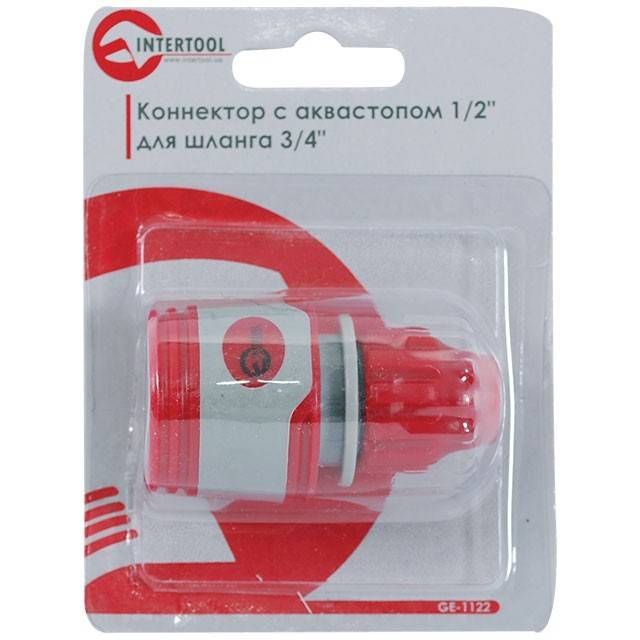 Конектор 1/2" для шланга 3/8" INTERTOOL GE-1122