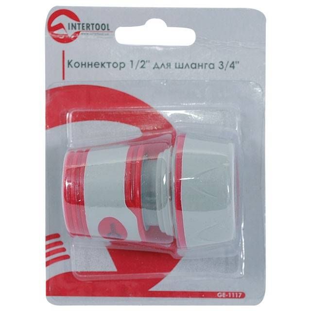 З'єднувач 1/2" для шланга 3/4" INTERTOOL GE-1117
