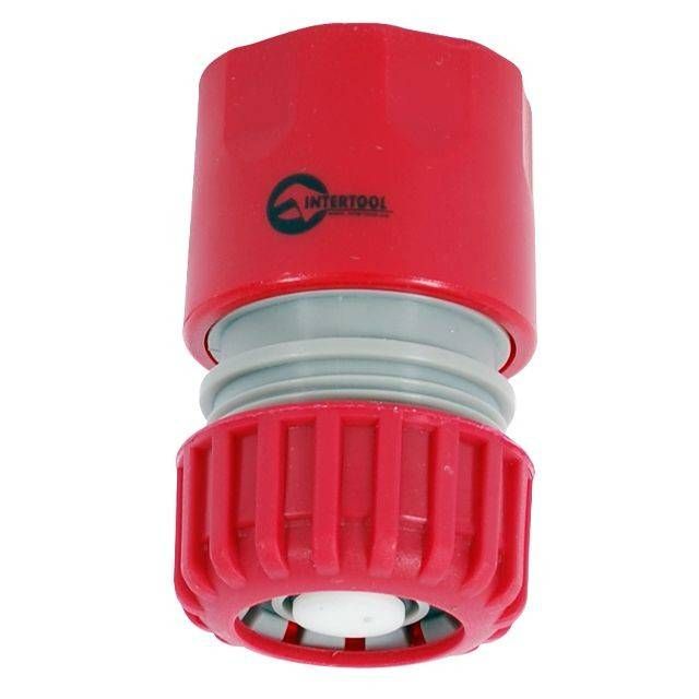 З'єднувач 3/4" з аквастопом для шланга 3/4" INTERTOOL GE-1021