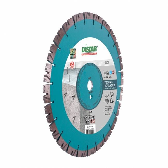 Круг алмазний вiдрiзний 1A1RSS/C3 350x3,5/2,5x15x25,4-(11,5)-24-HIT Technic Advanced