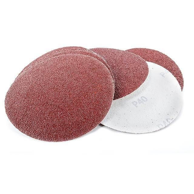 Круг наждаковий на липучці 125 мм, папір клас С, щільність 120 г/м², К40, 10 од. INTERTOOL BT-0504