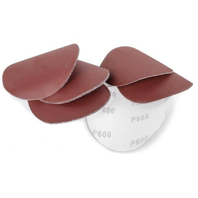 Круг наждаковий на липучці 125 мм, папір клас С, щільність 120 г/м², К600, 10 од. INTERTOOL BT-0560