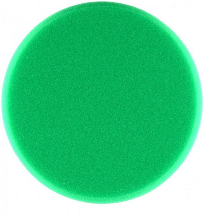 Круг полірувальний поролоновий зелений з липучкою, жорсткий, d-150 мм