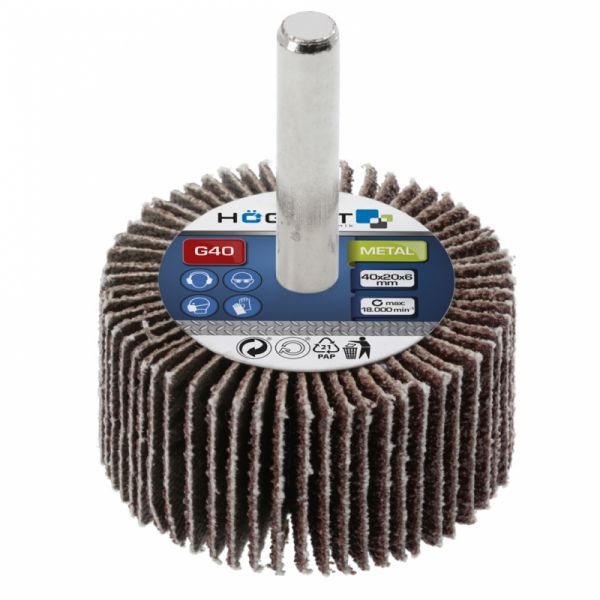 Круг  шліфувальний пелюстковий на шпильці HOEGERT 60 HT8D015